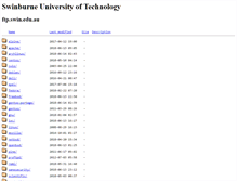 Tablet Screenshot of ftp.swin.edu.au